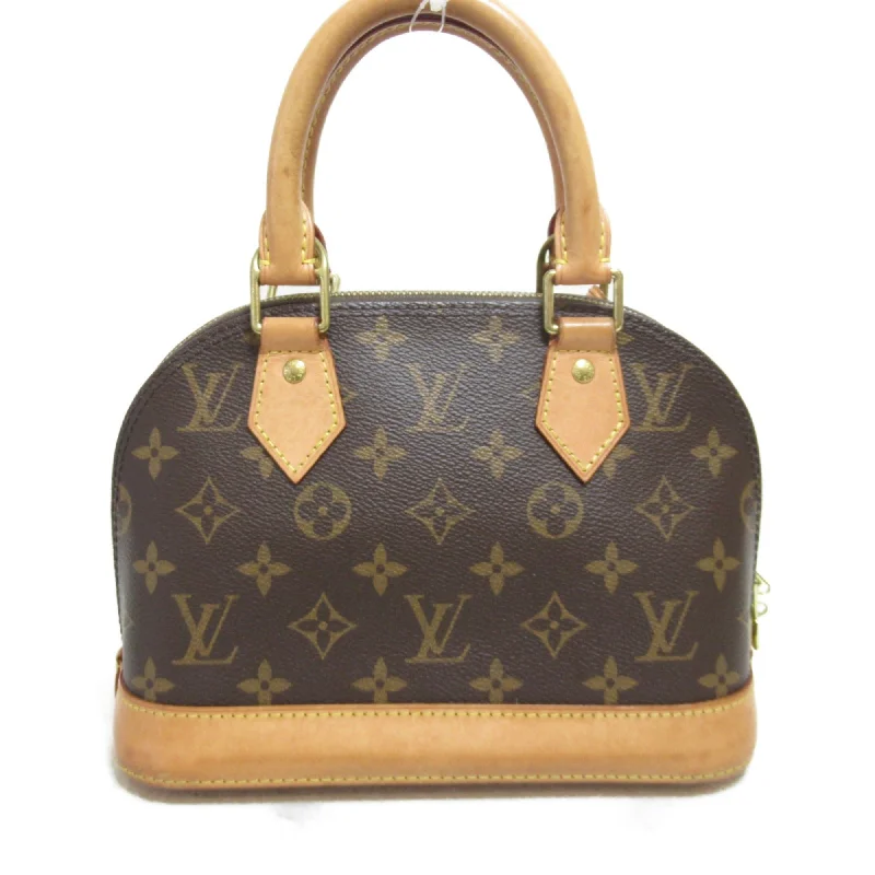 Ladies Louis Vuitton Capucines bags with a detachable shoulder strapLOUIS VUITTON Alma BB 2way Shoulder Bag Brown Monogram PVC coated canvas