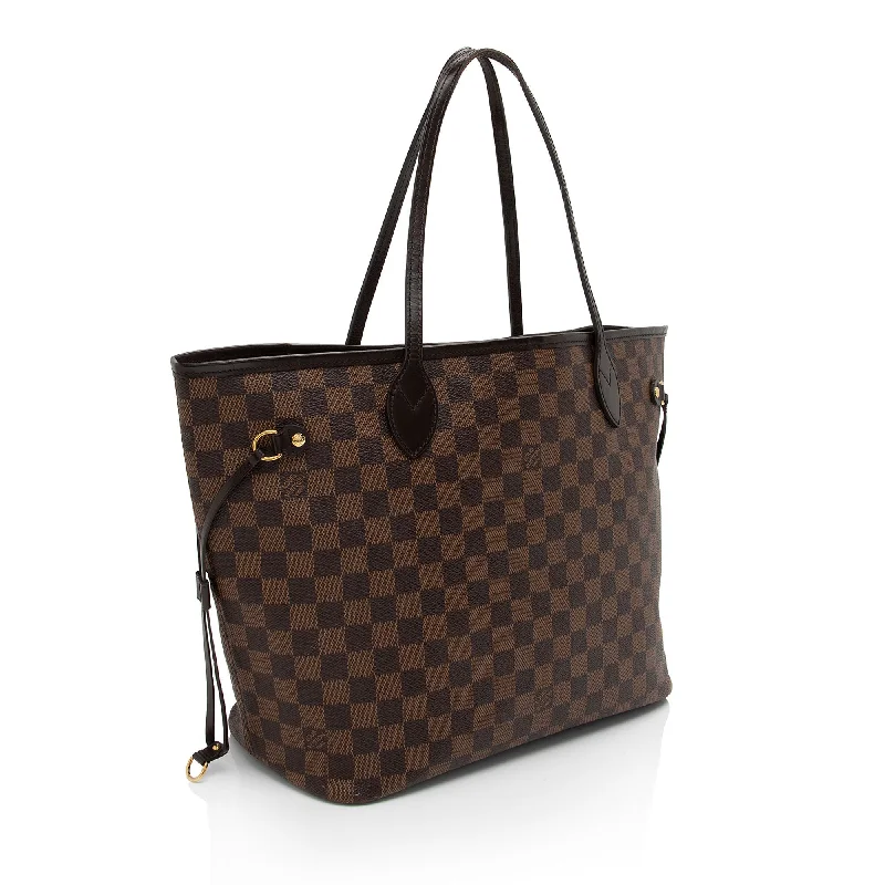 Ladies Louis Vuitton shoulder bags with a magnetic - closure flap for easeLouis Vuitton Damier Ebene Neverfull MM Tote (siwvNp)