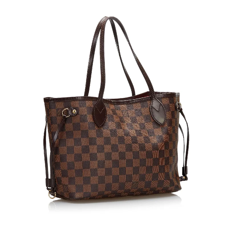 Louis Vuitton backpacks with a multi - pocket organization for functionalityLouis Vuitton Damier Ebene Neverfull PM (gDRMtO)