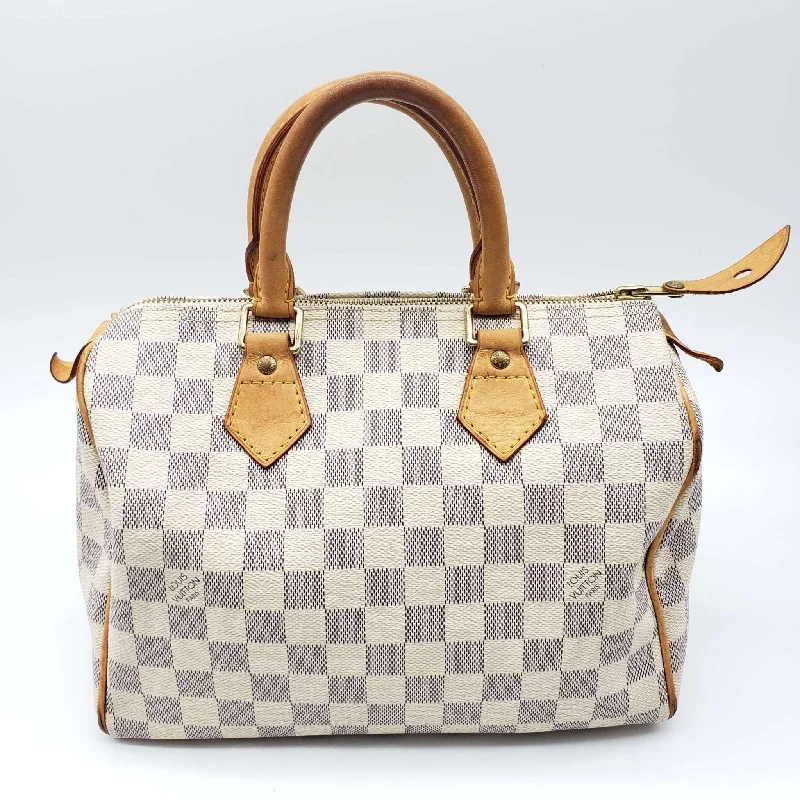 Louis Vuitton backpacks with a sleek, minimalist design for styleLouis Vuitton Damier Azur Speedy 25 Hand Bag