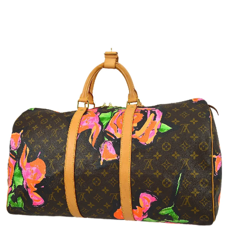 Louis Vuitton Alma bags with a monogram - embossed leather surfaceLouis Vuitton 2008 Monogram Rose Keepall 50 M48605