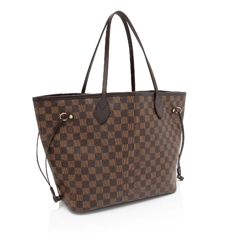 Louis Vuitton Twist bags with a contrast - colored interior for visual interestLouis Vuitton Damier Ebene Neverfull MM Tote (F1jD0J)