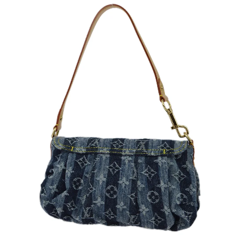 Louis Vuitton Alma bags with a monogram - embossed leather surfaceLouis Vuitton 2006 Mini Pleaty Handbag Monogram Denim Blue M95333