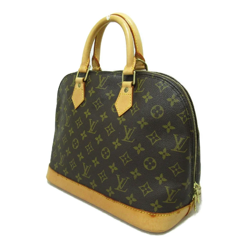 Louis Vuitton backpacks with a hidden back pocket for securityLOUIS VUITTON Alma Brown Monogram PVC coated canvas M51130