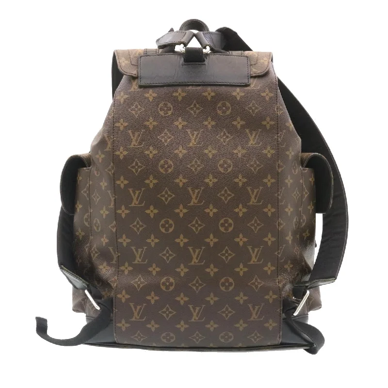 Louis Vuitton Twist bags with a contrast - colored interior for visual interestLOUIS VUITTON Monogram Macassar Christopher PM Backpack M43735 LV  rz083A