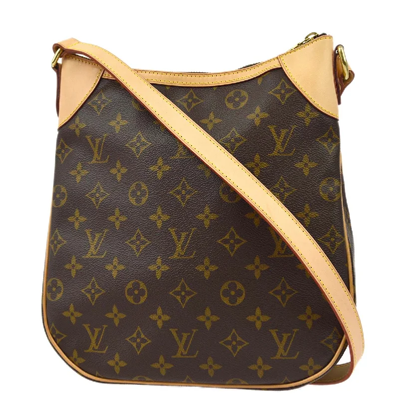 Ladies Louis Vuitton Petite Malle bags with a star - shaped charm for cutenessLouis Vuitton 2009 Monogram Odeon PM Crossbody Shoulder Bag M56390