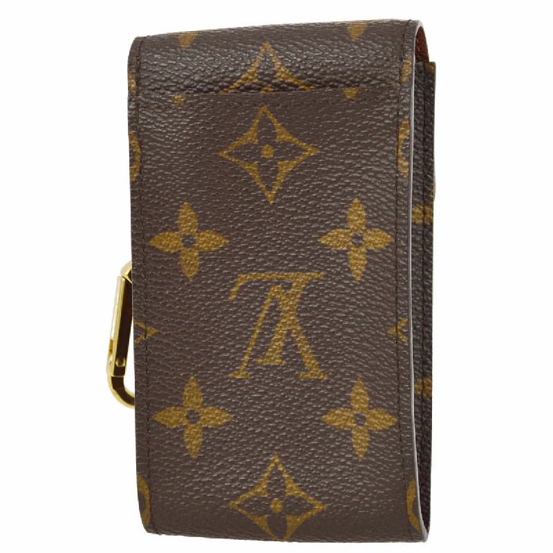 Ladies Louis Vuitton Capucines bags with gold - toned hardwareLouis Vuitton 2006 Monogram Porte Cles Badge Pouch Bag M60048 Small Good