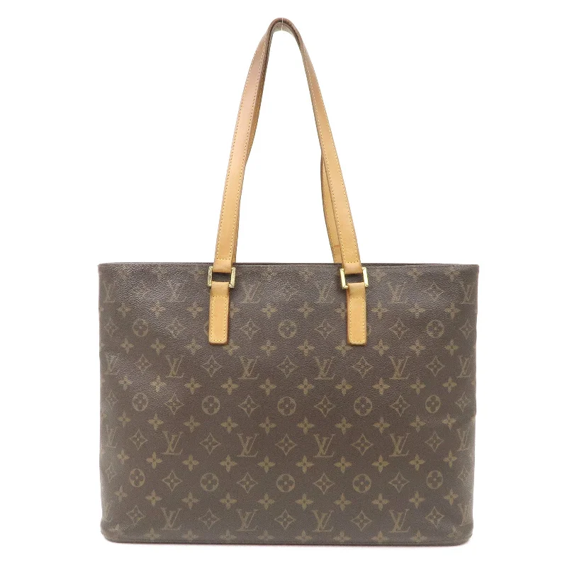 Ladies Louis Vuitton Petite Malle bags with a star - shaped charm for cutenessLouis Vuitton Monogram Luco Tote Bag Hand Bag Brown M51155