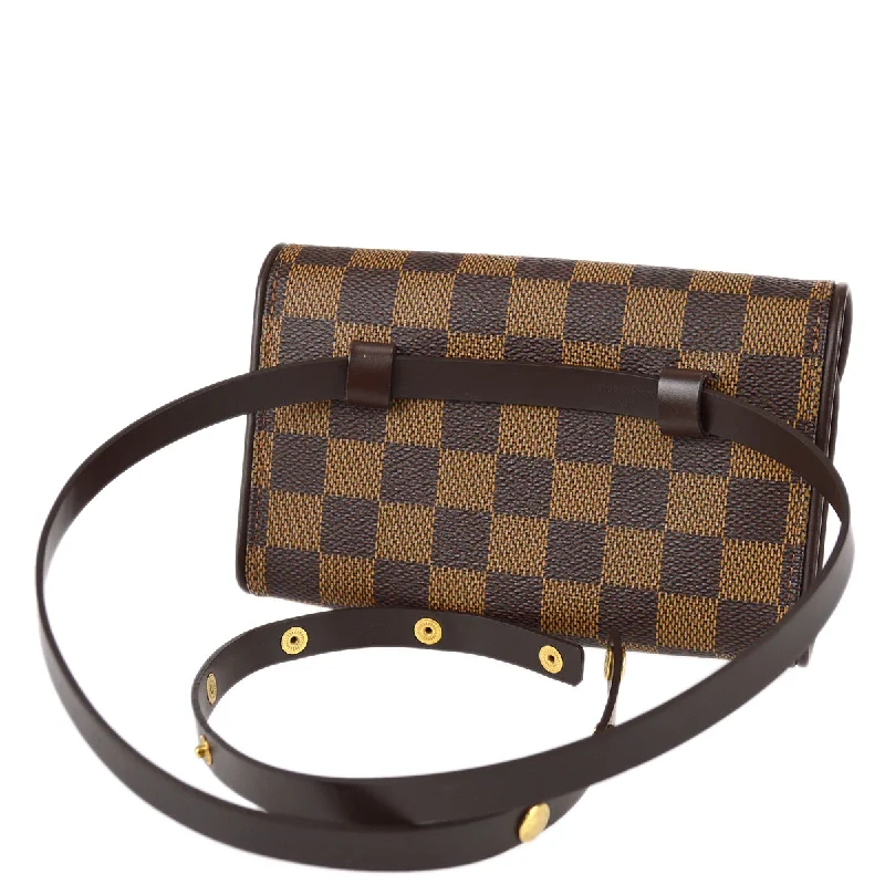 Louis Vuitton bags with a front - flap pocket for quick - access itemsLouis Vuitton 2000s Damier Pochette Florentine #XS N51856