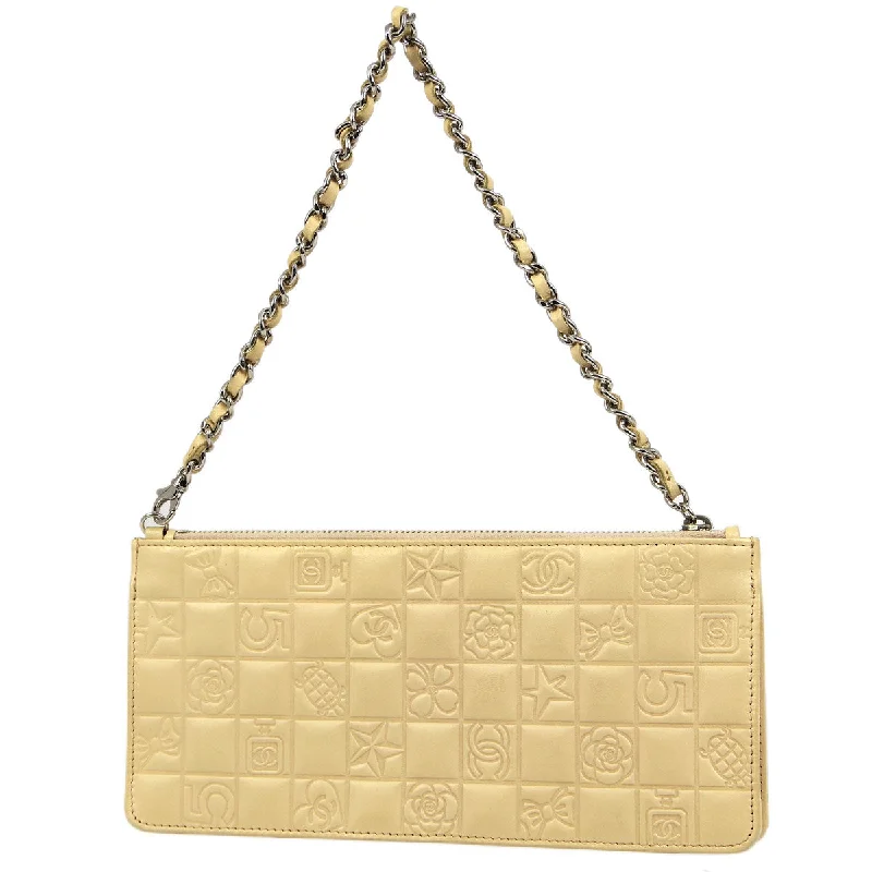 Chanel Classic Flap Bag for Evening PartyChanel * 2004-2005 Beige Lambskin Icon Chain Handbag