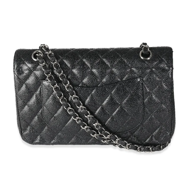 Chanel Limited Edition Handbag for CollectorsCHANEL Black Quilted Caviar Medium Classic Double Flap Bag