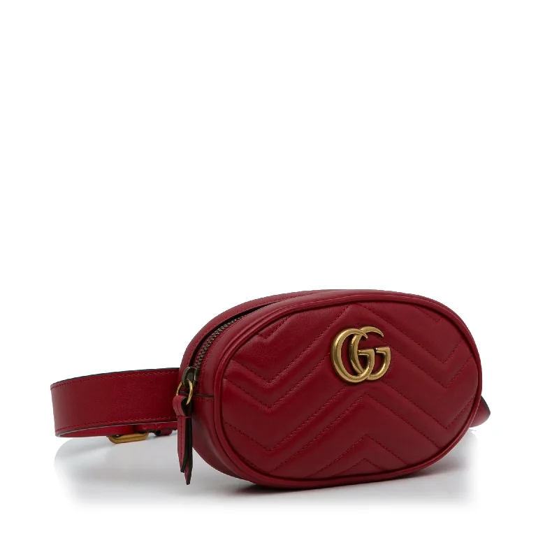 Gucci Marmont bags for women with a snakeskin - effect panelGucci GG Marmont Matelasse Belt Bag (4nTAuV)